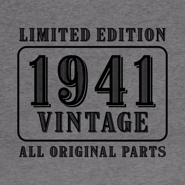 All original parts vintage 1941 limited edition birthday by colorsplash